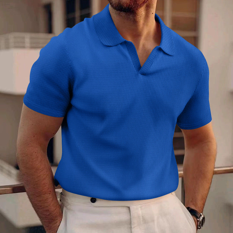 Edward - Men's Casual Waffle Polo
