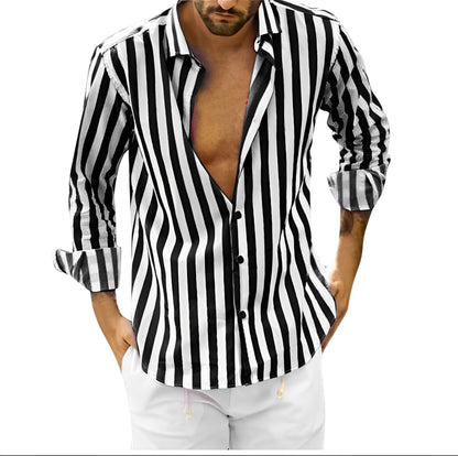 Greyson - Comfortable men's striped summer shirt