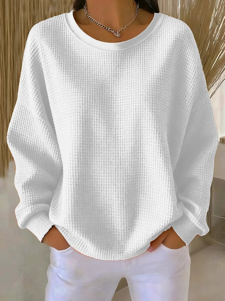 Nuria | Classic Waffle Sweater