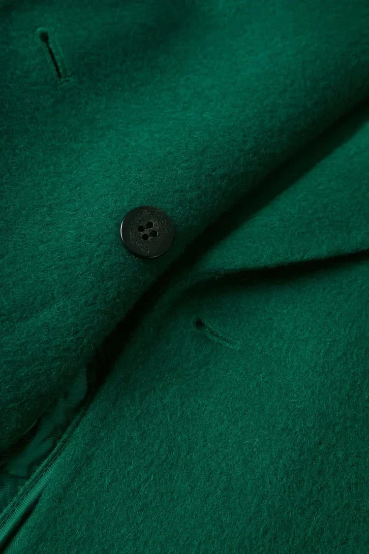 Wool Button-Down Blazer