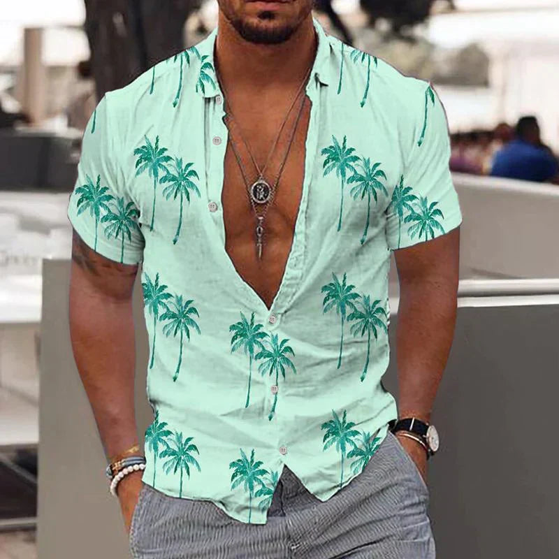 Zion - Palm Breeze Linen Shirt