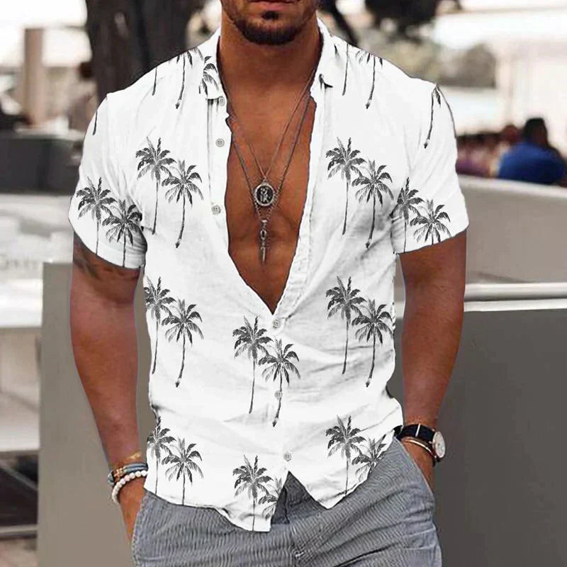 Zion - Palm Breeze Linen Shirt