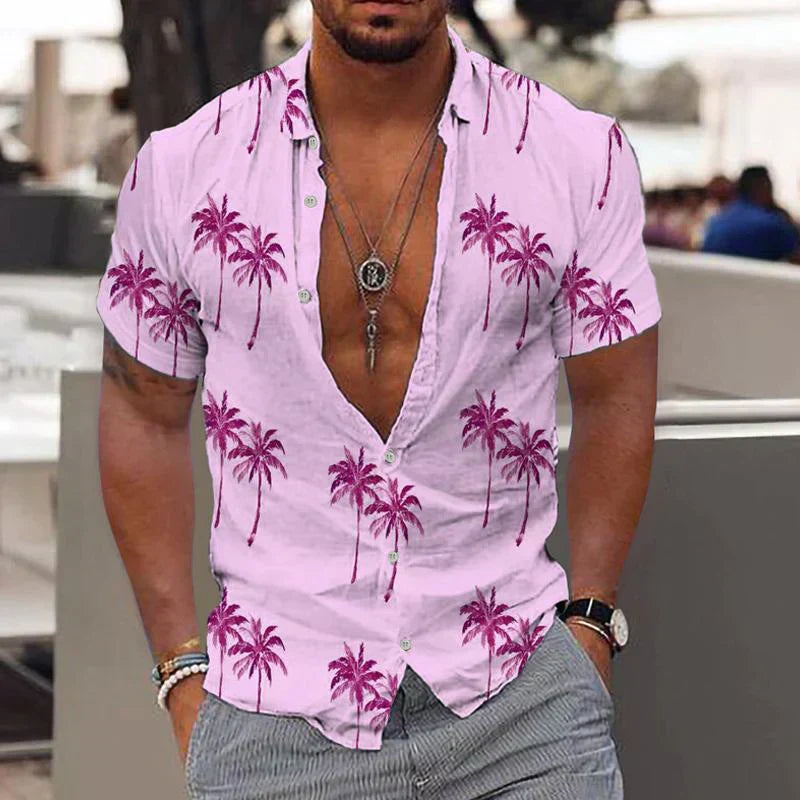 Zion - Palm Breeze Linen Shirt