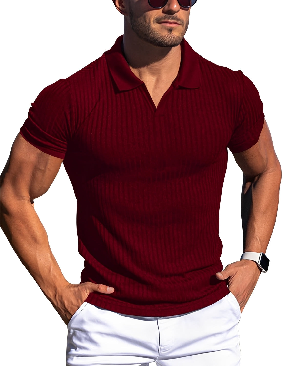 Zack - Slim fit casual polo for men
