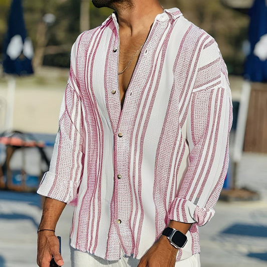 Rocco - Casual striped shirt for men
