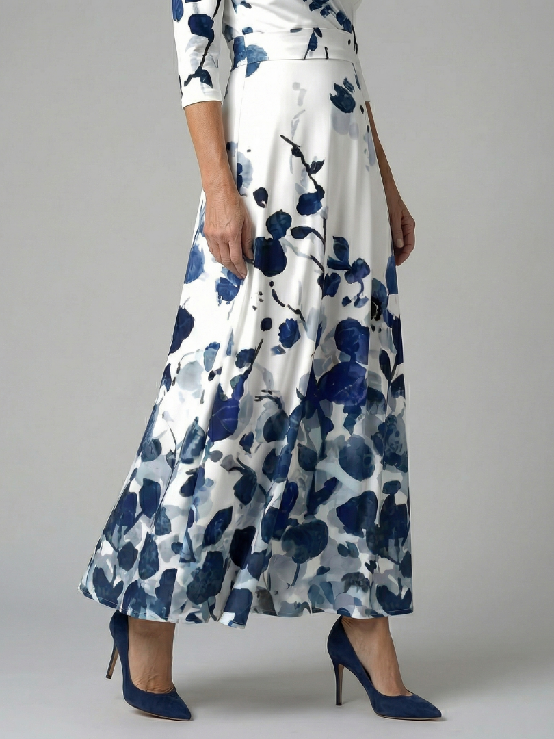 Andrea | Midi Dress with Wrap Neckline