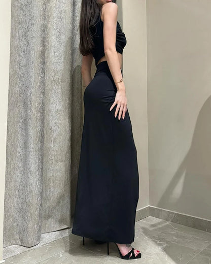Celia Set - Two-Piece with Sleeveless Top and Slit