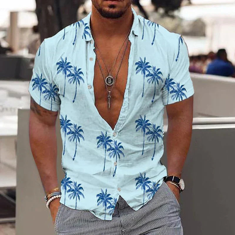 Zion - Palm Breeze Linen Shirt