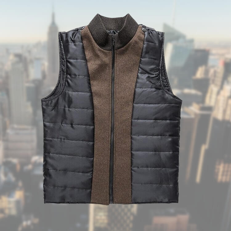 Versatile stylish men's jacket with integrated vest