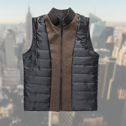Versatile stylish men's jacket with integrated vest