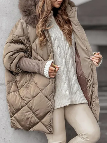 Women's Winter Zip-Up Jacket Set