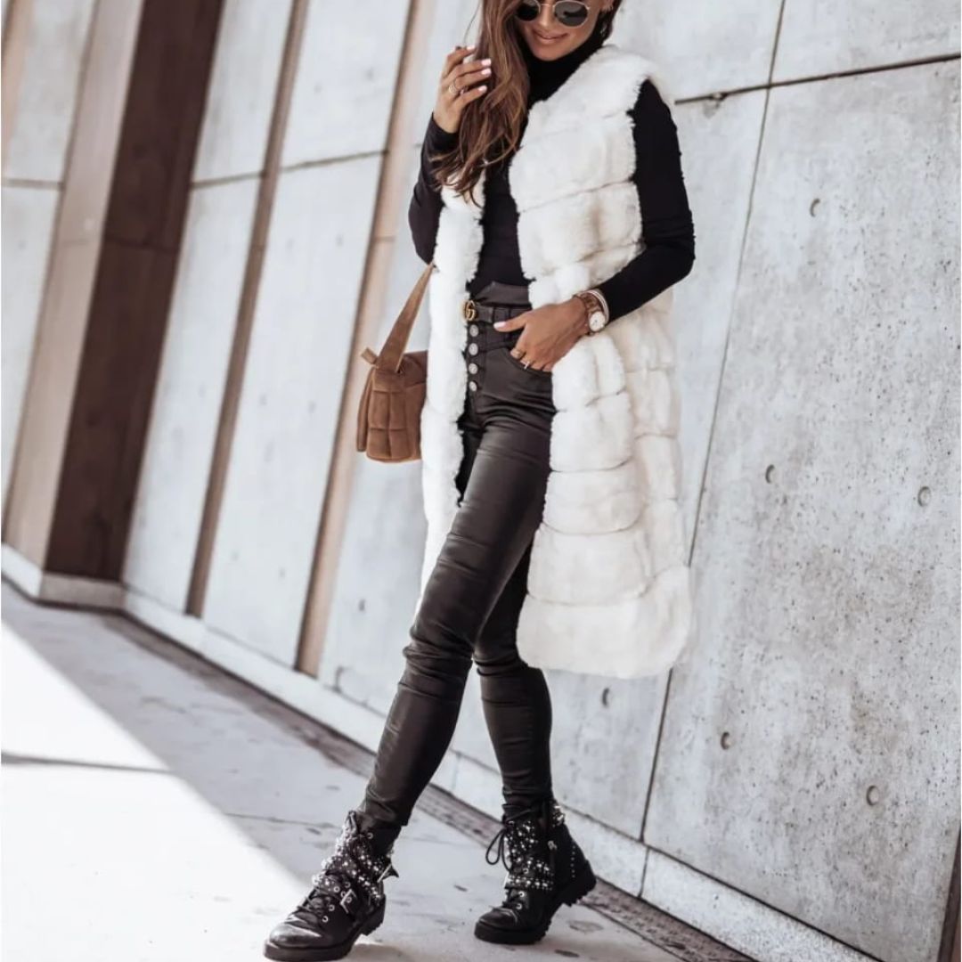 Iris Vest | Sleeveless midi cut