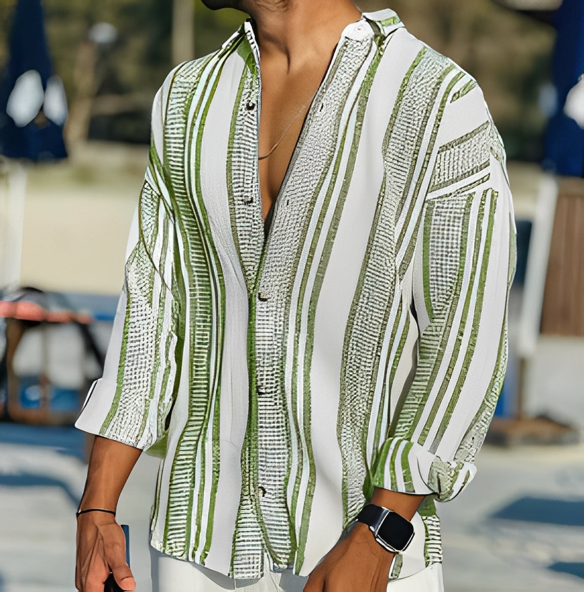 Rocco - Casual striped shirt for men
