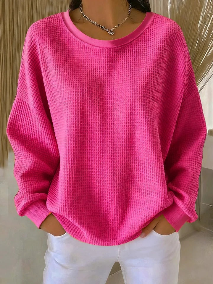 Nuria | Classic Waffle Sweater