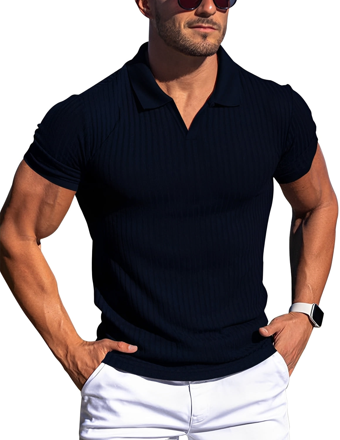 Zack - Slim fit casual polo for men