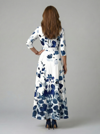 Andrea | Midi Dress with Wrap Neckline
