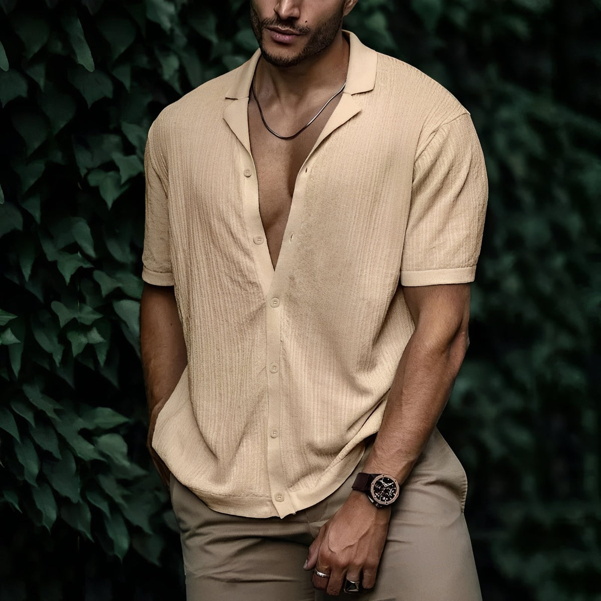Rowan - Men's loose-fit casual shirt