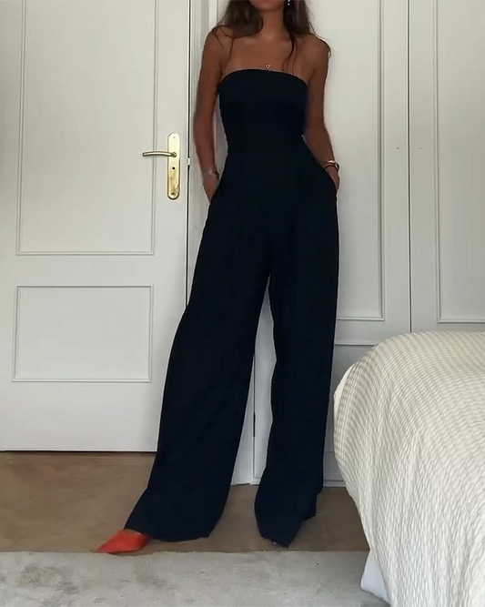 Mila: Strapless Jumpsuit