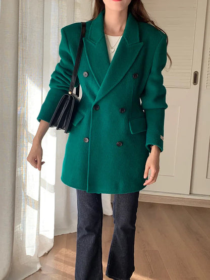 Wool Button-Down Blazer