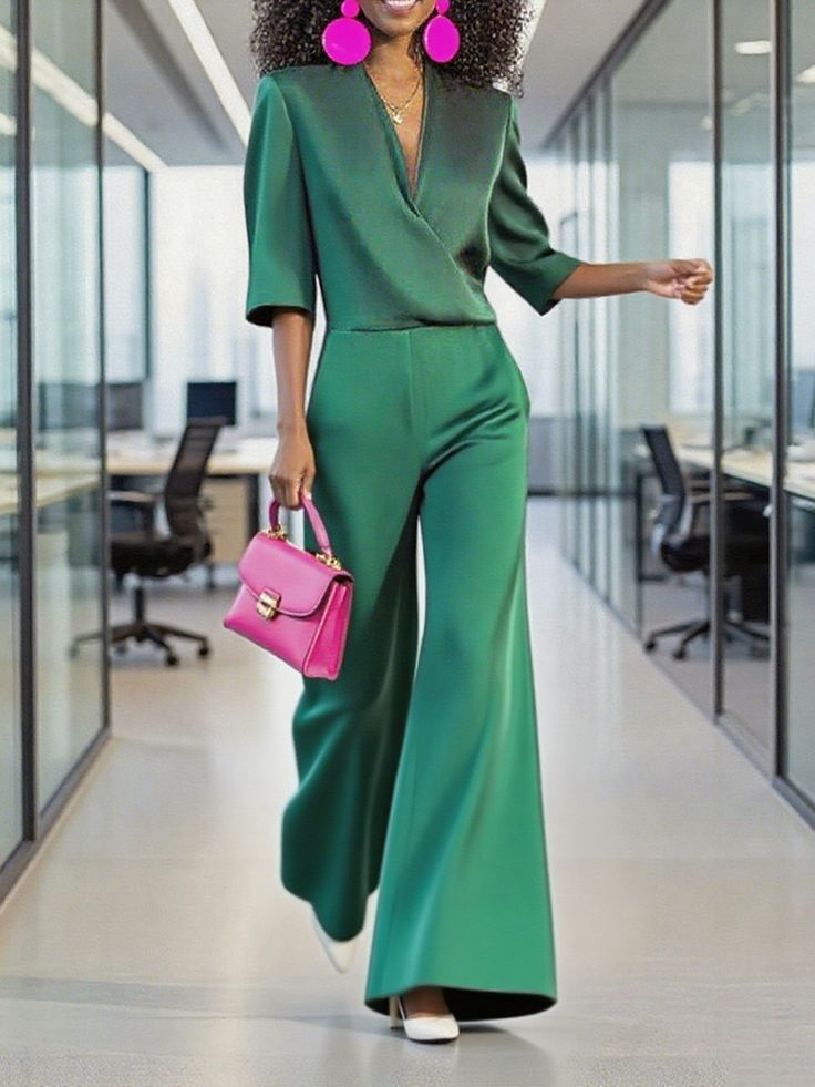 Selena Jumpsuit | Satin elegance