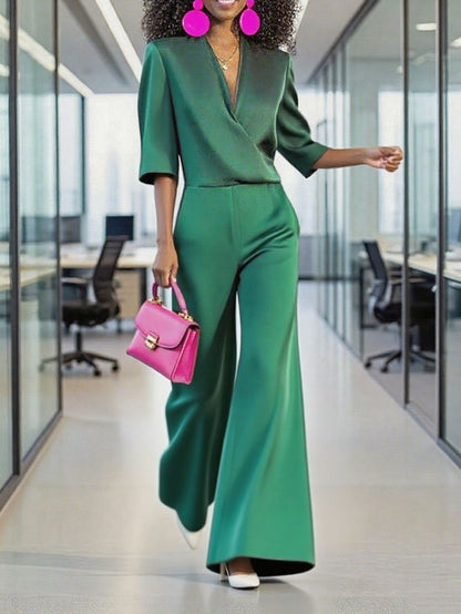 Selena Jumpsuit | Satin elegance