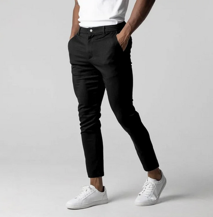 Pedro - Tapered Fit Stretch Trousers