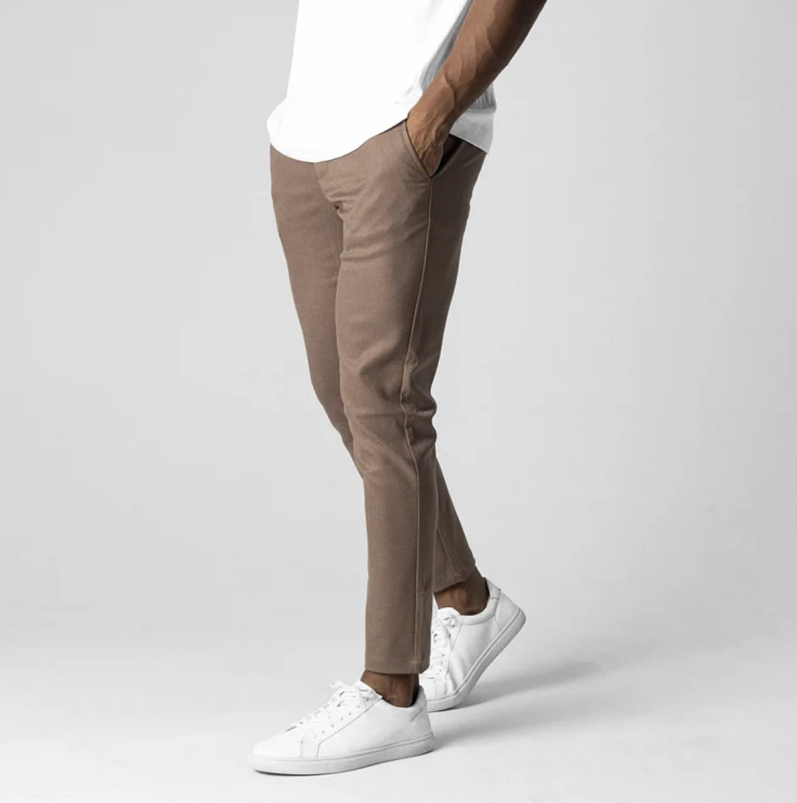 Pedro - Tapered Fit Stretch Trousers