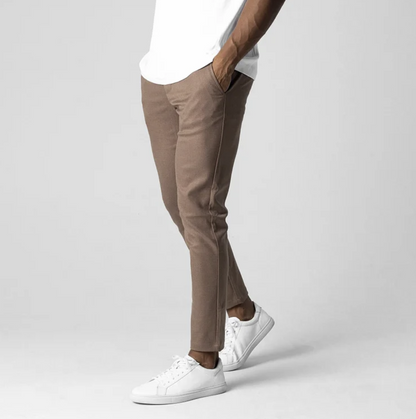 Pedro - Tapered Fit Stretch Trousers