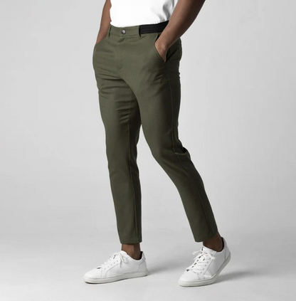 Pedro - Tapered Fit Stretch Trousers