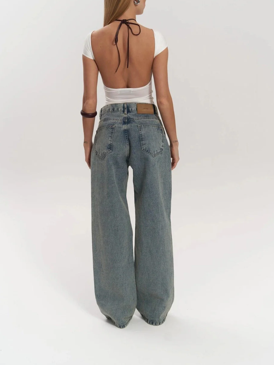 Sheer Denim Jeans - Paola