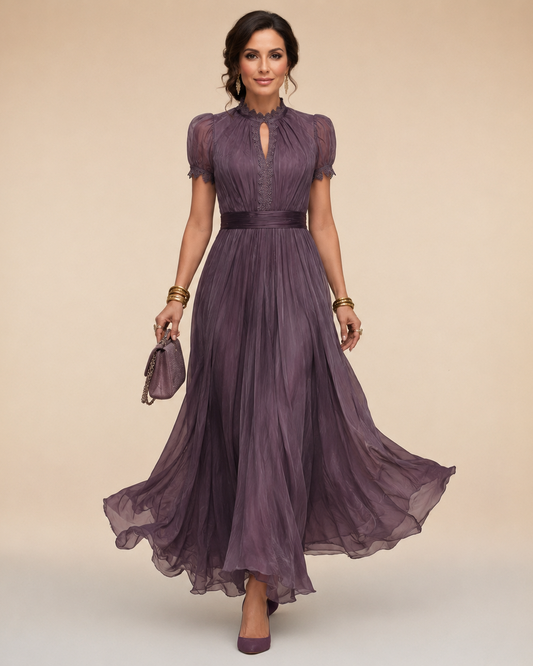 Julia | Maxi dress with waist trim