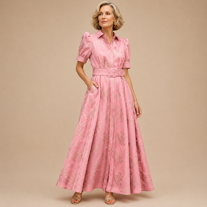 Aria | Short puff sleeve dress