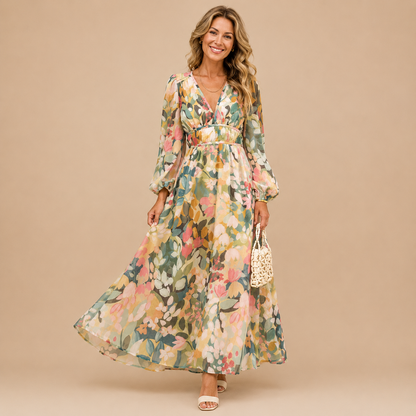 Celia | Feminine floral dress