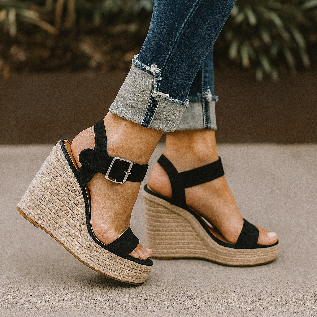 Aitana | Women's wedge sandals with straps for spring