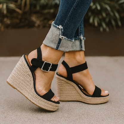 Aitana | Women's wedge sandals with straps for spring
