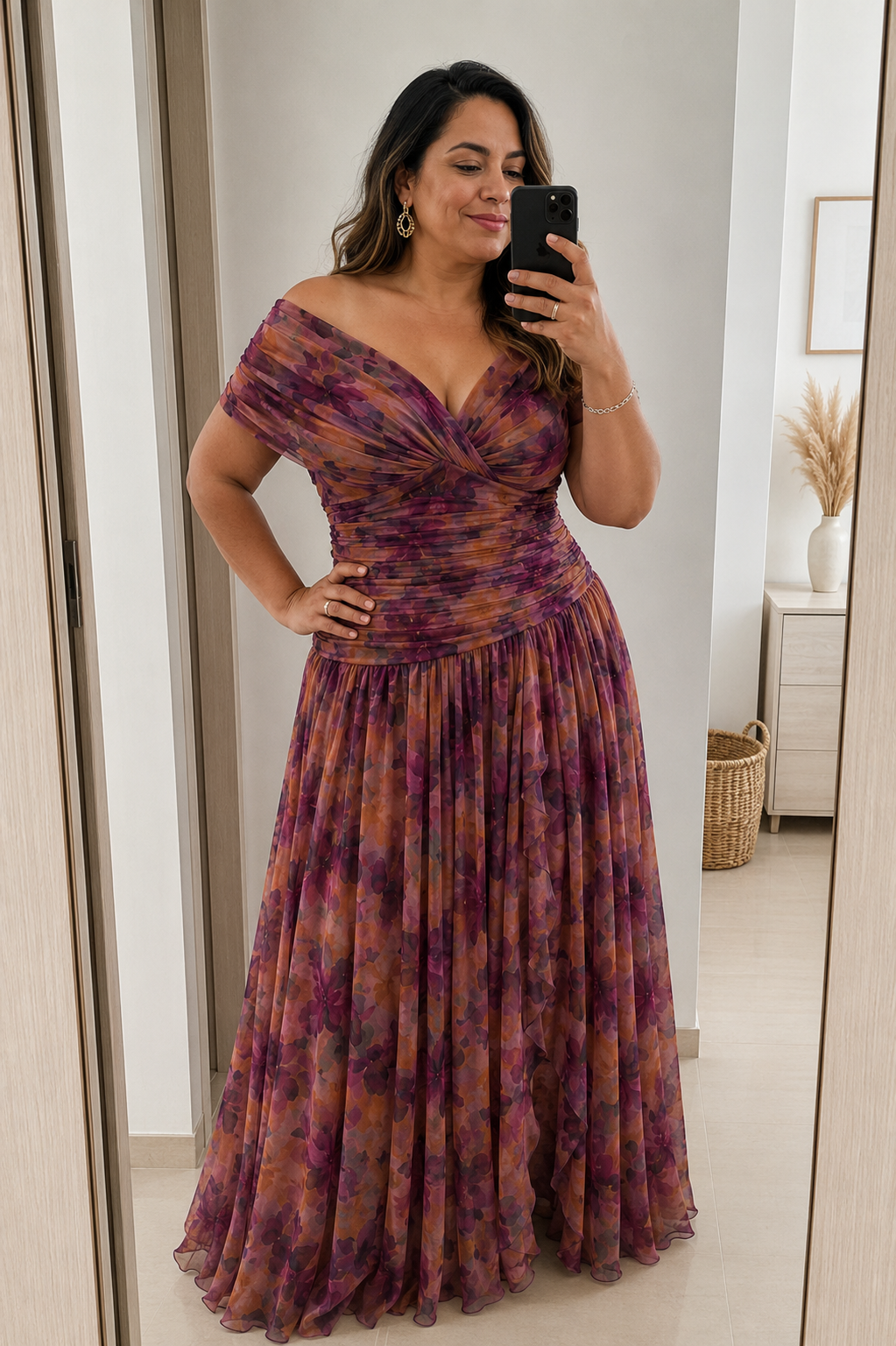 Malvina - Elegant chiffon dress for events