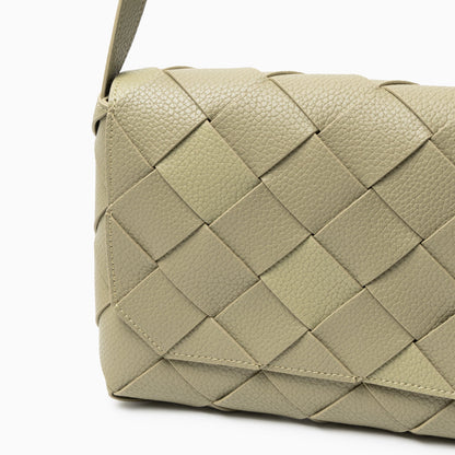 Aria Braided Leather Crossbody Bag