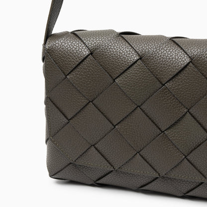 Aria Braided Leather Crossbody Bag