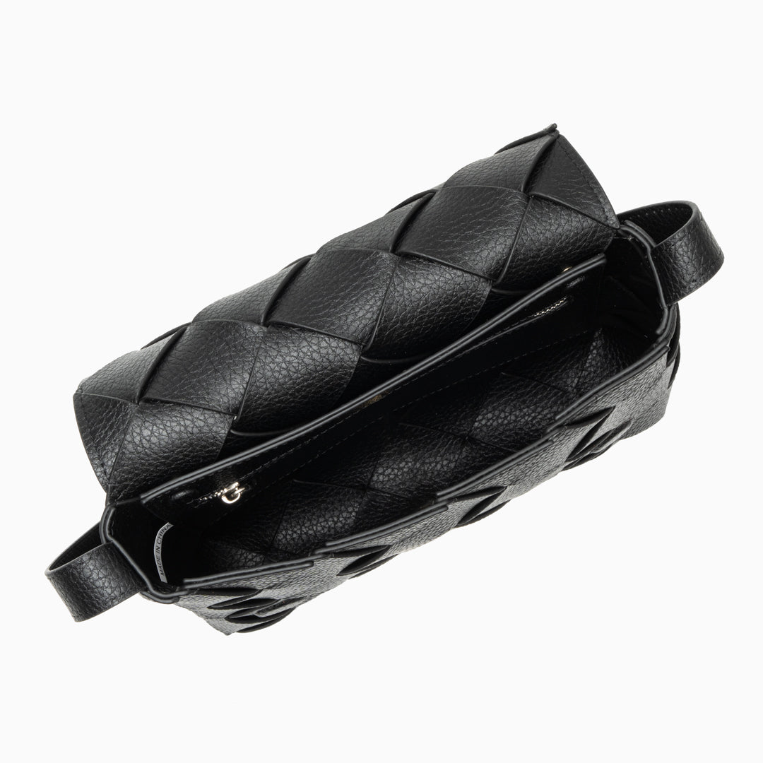 Aria Braided Leather Crossbody Bag