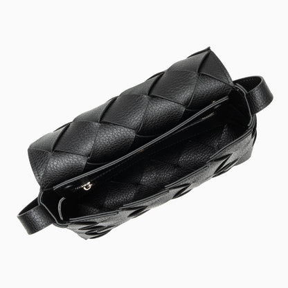 Aria Braided Leather Crossbody Bag