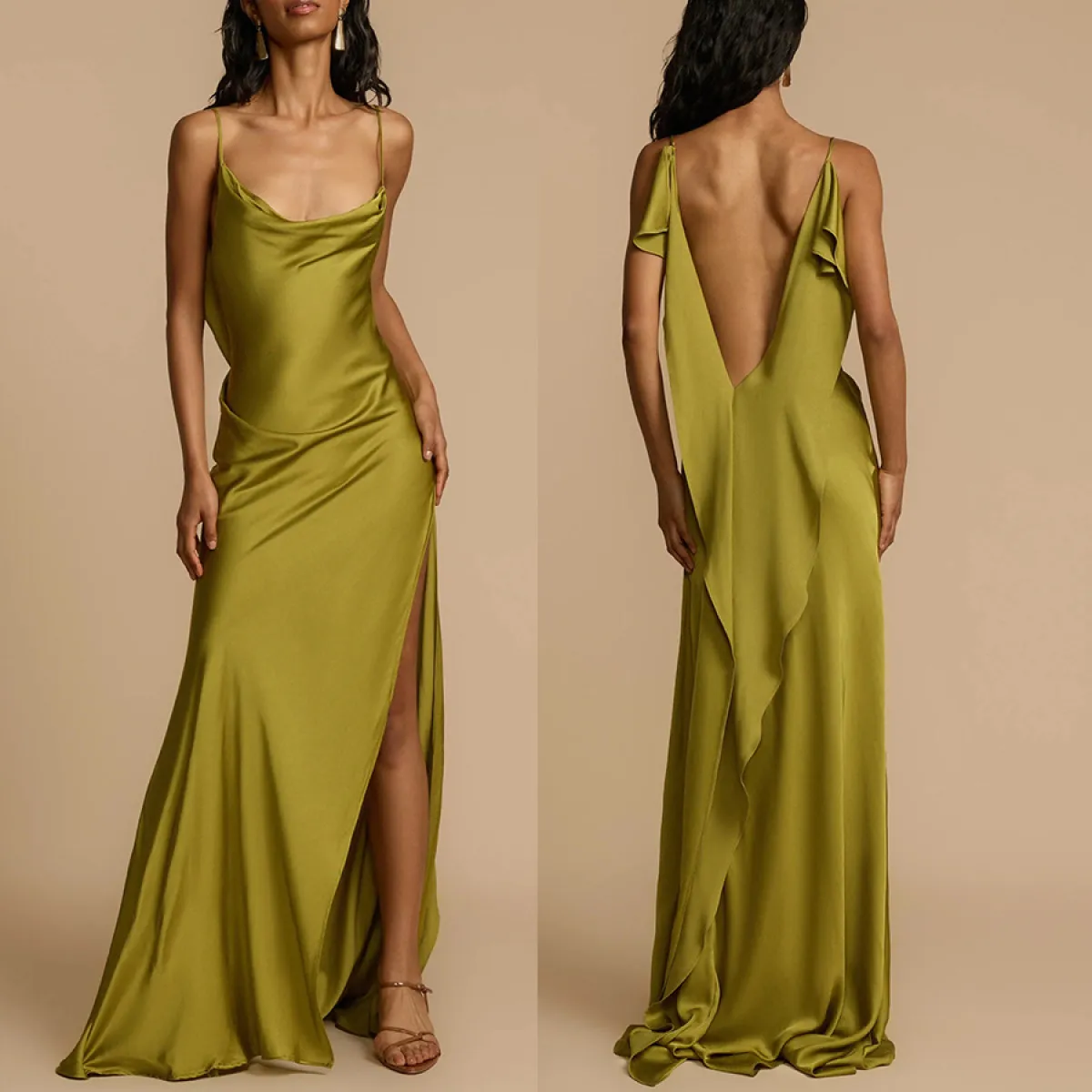 Velvet Dress - Open Back