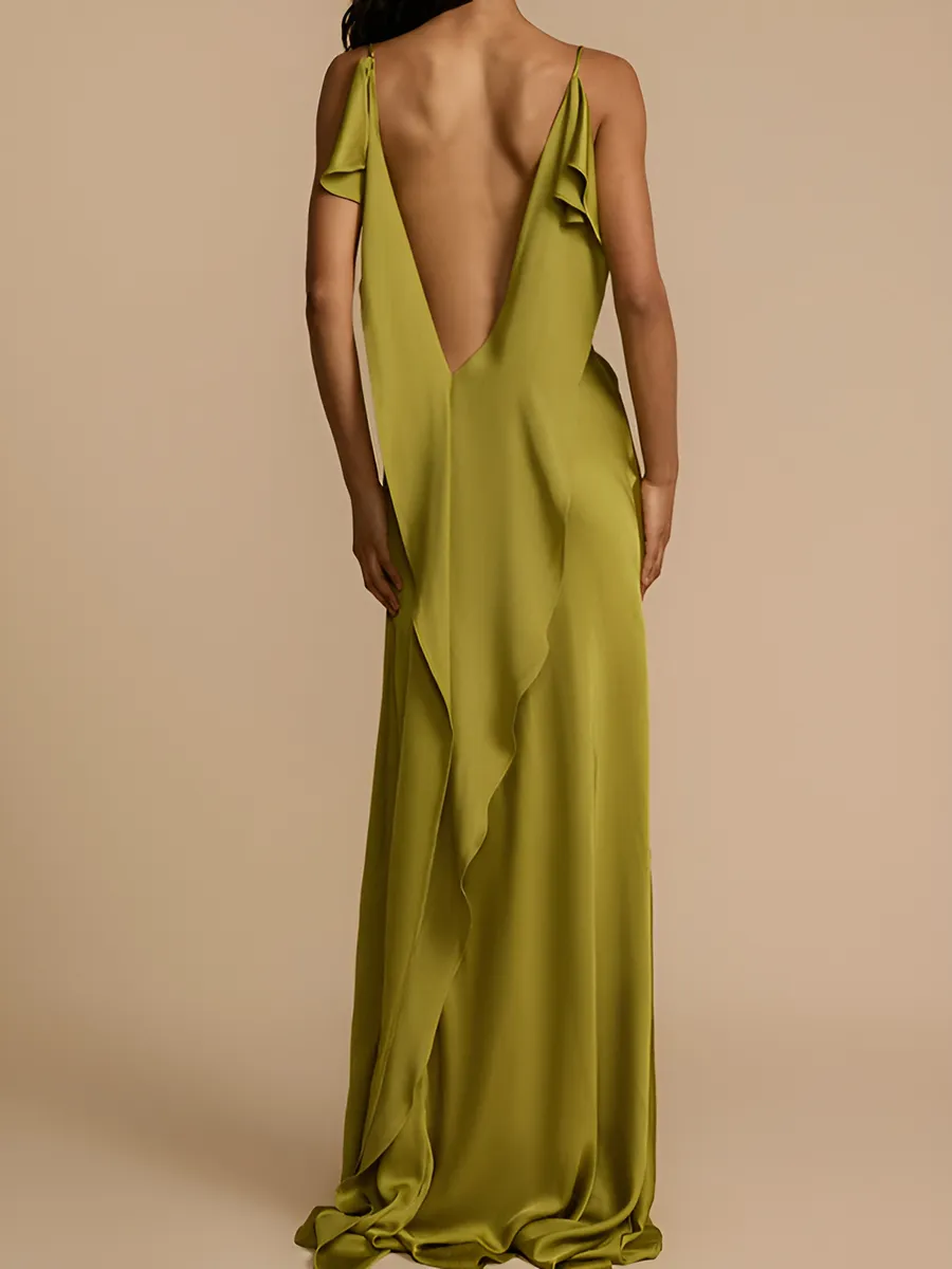 Velvet Dress - Open Back