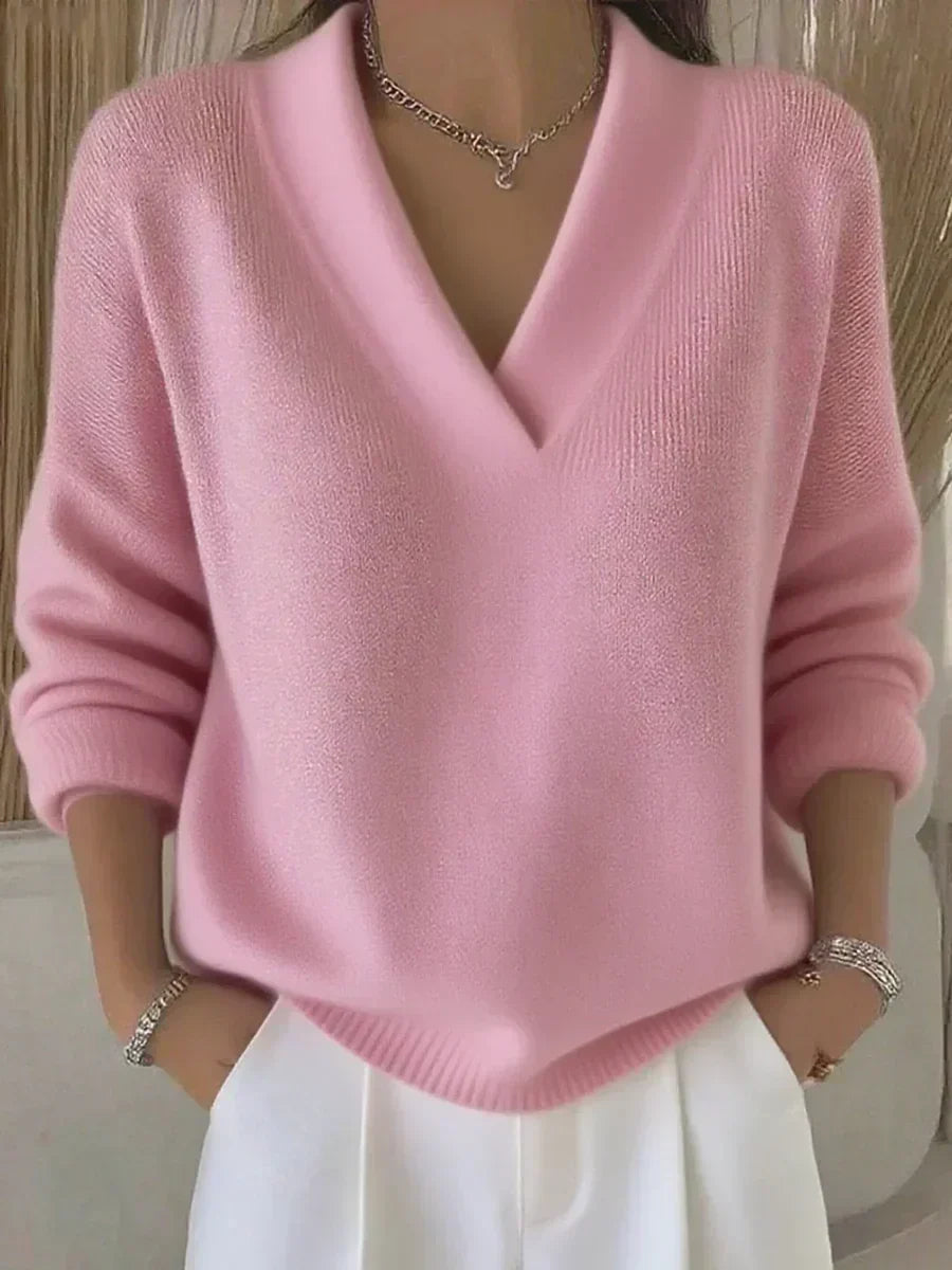 Violeta | Loose-Fit V-Neck Sweater