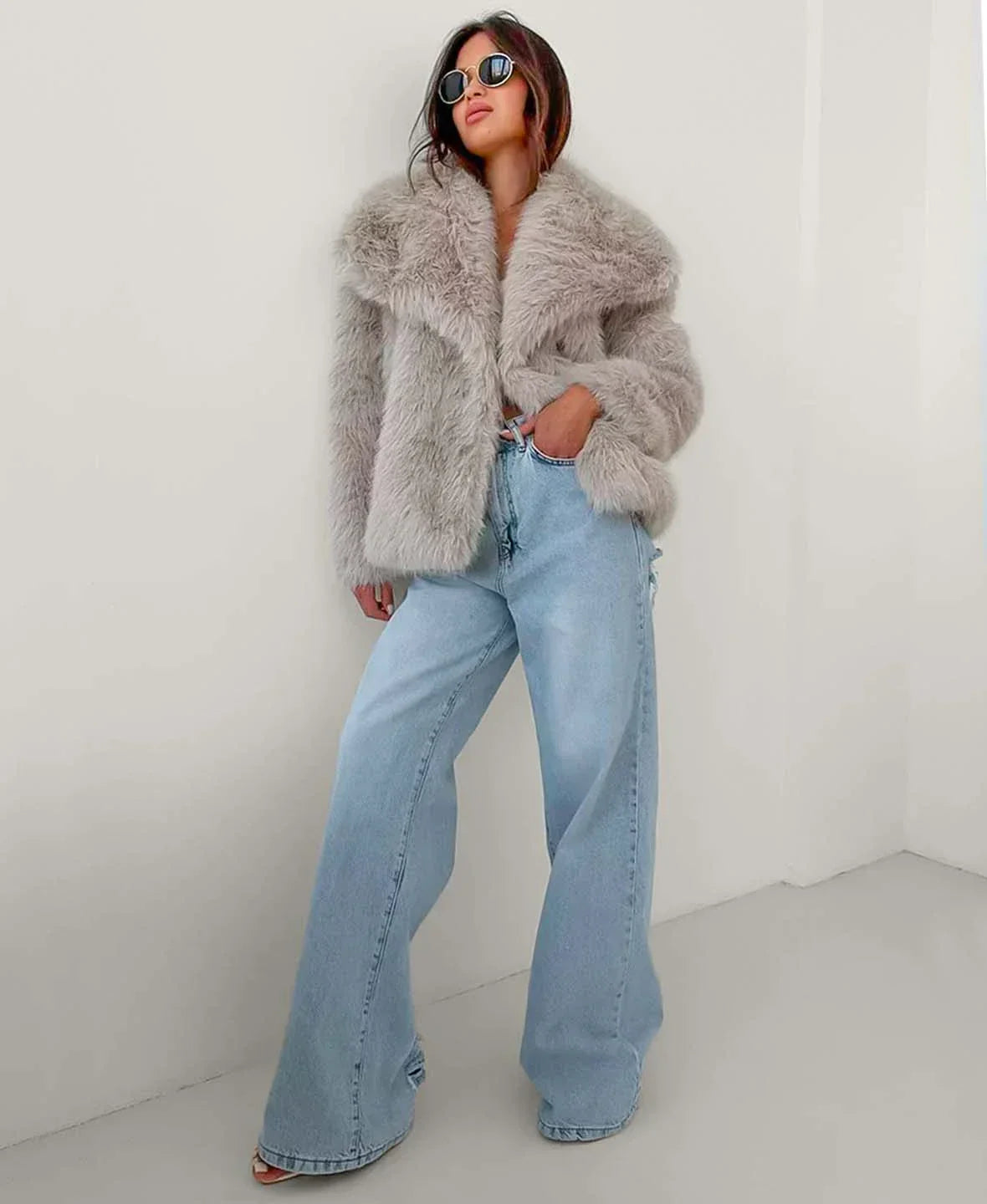 Sophia - Faux Fur Coat