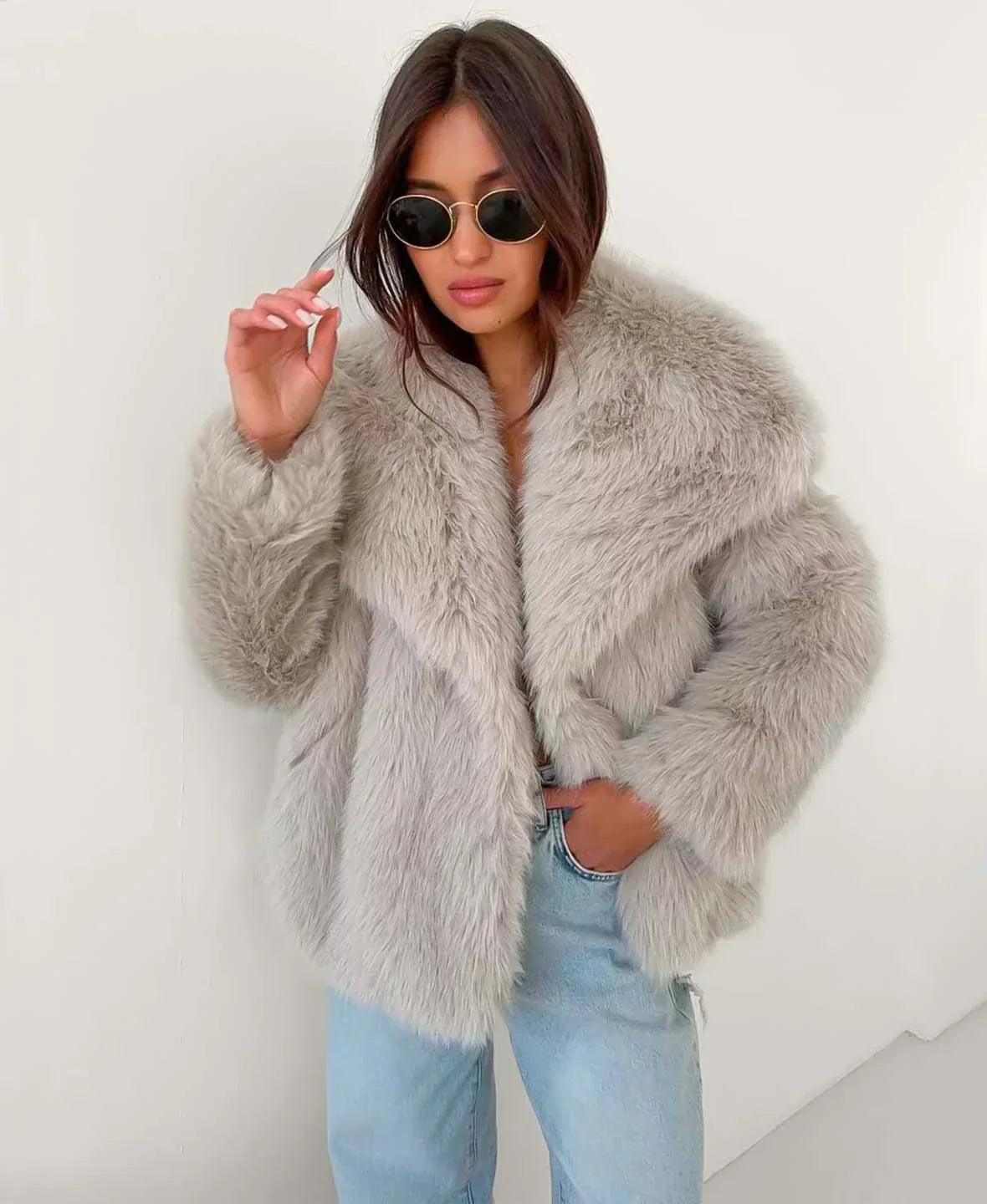 Sophia - Faux Fur Coat