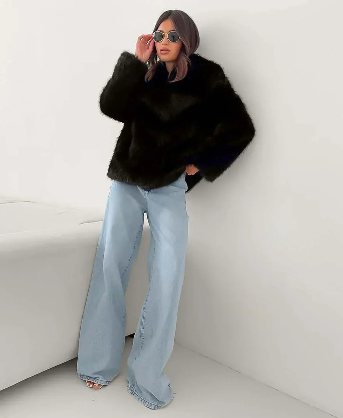 Sophia - Faux Fur Coat
