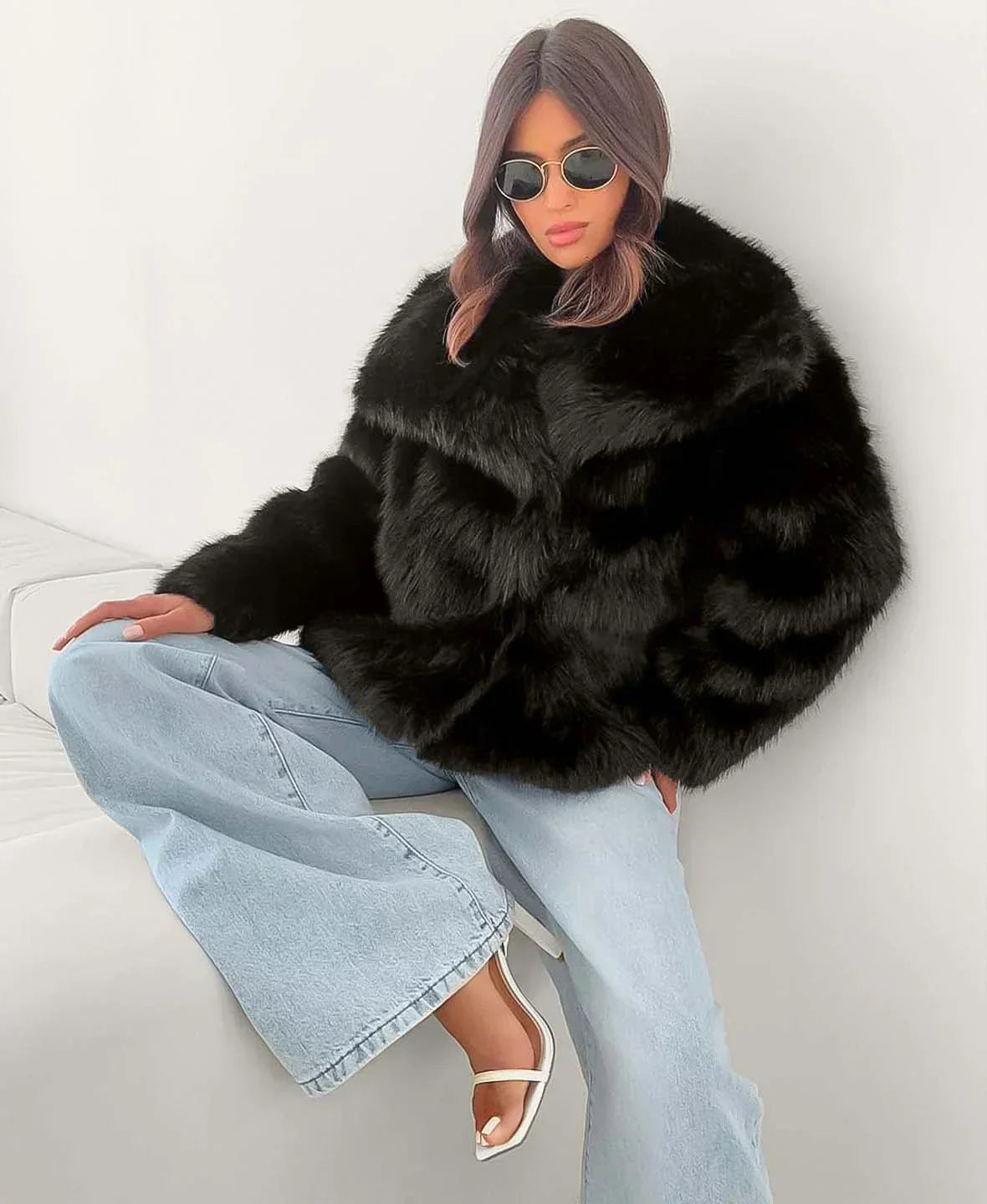 Sophia - Faux Fur Coat