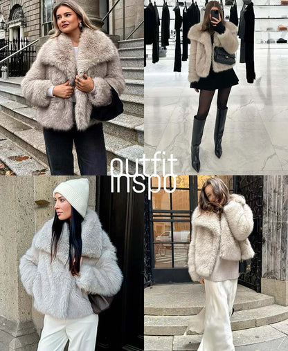 Sophia - Faux Fur Coat