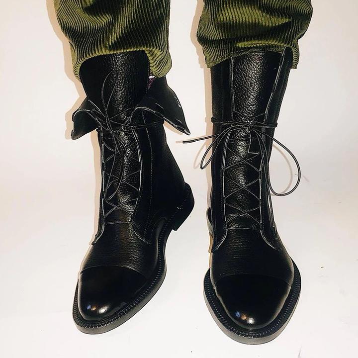 Patent Toe Leather Boots | Sara™