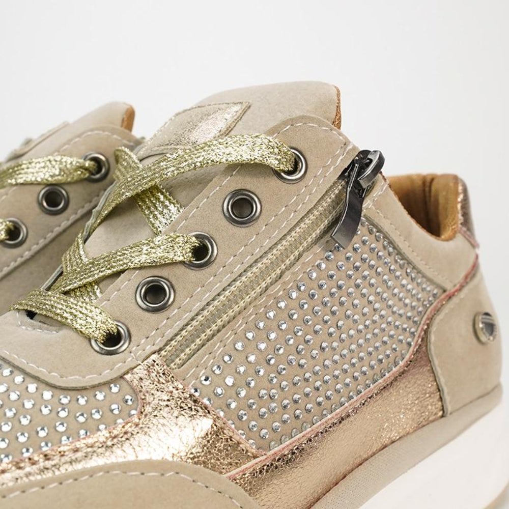 Prisella | Modern women's lace-up sneakers | Wedge